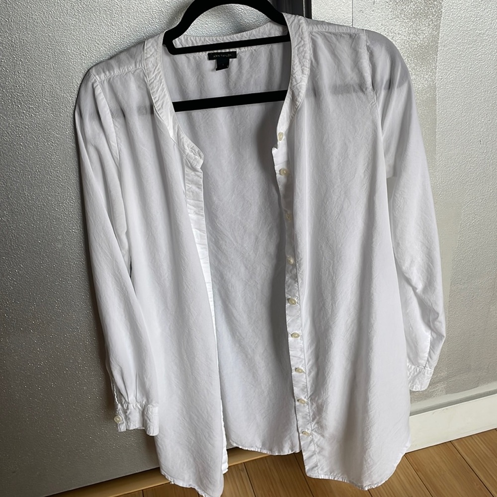 Ann Taylor white blouse
